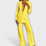 Elegant Women's Suit in Yellow