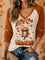 Women's Cat Pumpkin Raglan Top in Orange White