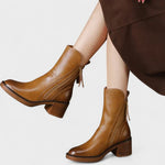 Women's Orthopaedic Ankle Boots in Brown