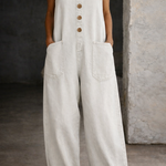 Women's Vintage-Wash Cotton Denim Overalls, photo 3