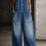 Bridget Vintage-Wash Cotton Overalls, photo 3