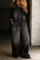 Jillian Relaxed Denim Jumpsuit in Black