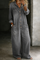 Jillian Relaxed Denim Jumpsuit in Gray