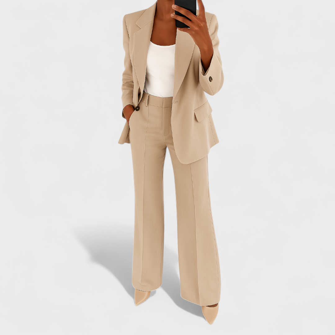 Women's Elegant Suit in Beige