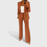 Women's Elegant Suit in Brown