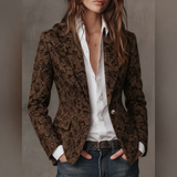 Estelle | Fitted Cashmere Jacquard Blazer