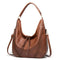 Women's Casual Leather Handbag in Brown