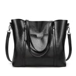 Women's Luxury Leather Handbag in Black