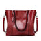 Women's Luxury Leather Handbag in Red