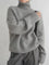 Women's Cashmere Turtleneck in Gray