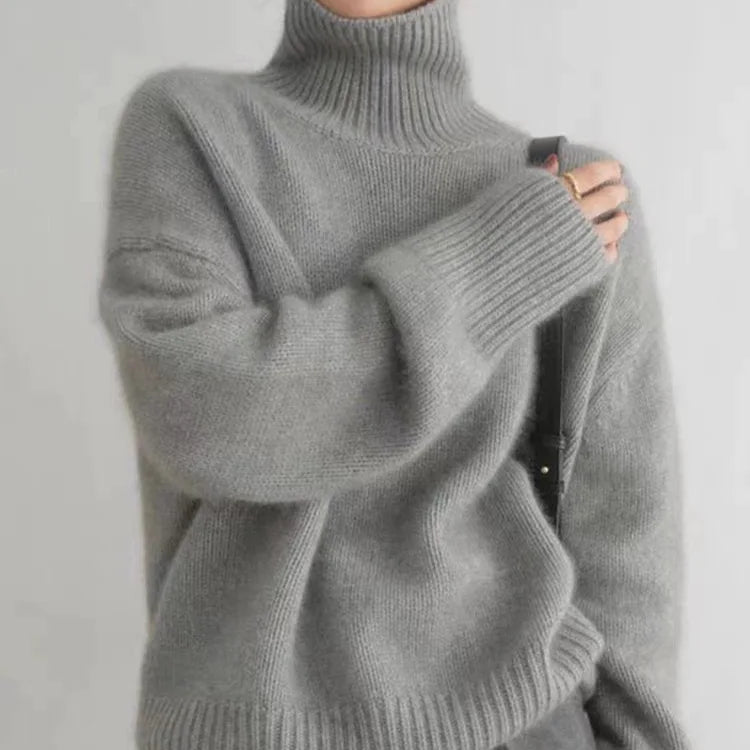 Dorothea Cable-Knit Turtleneck Sweater, photo 4
