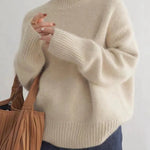 Women's Cashmere Turtleneck in Beige