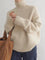 Women's Cashmere Turtleneck in Beige