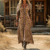 Women's Relaxed Bohemian Style Dress in Multicolor