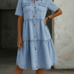 Sabrina Casual Denim Dress, photo 2