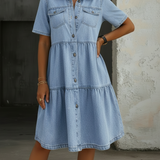 Sabrina Casual Denim Dress, photo 2