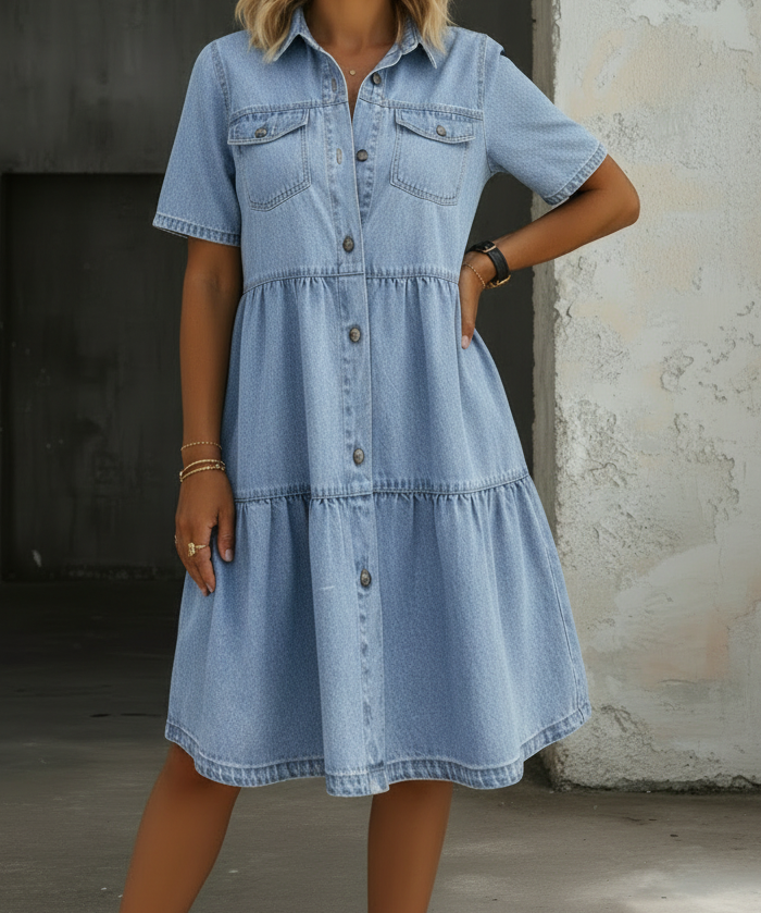Sabrina Casual Denim Dress, photo 2