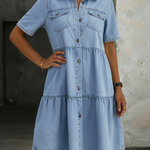 Sabrina Casual Denim Dress, photo 4