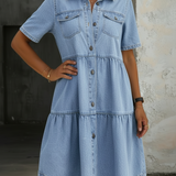 Sabrina Casual Denim Dress, photo 4