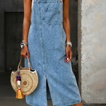 Selena Casual Denim Strap Dress, photo 2