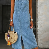 Selena Casual Denim Strap Dress, photo 2