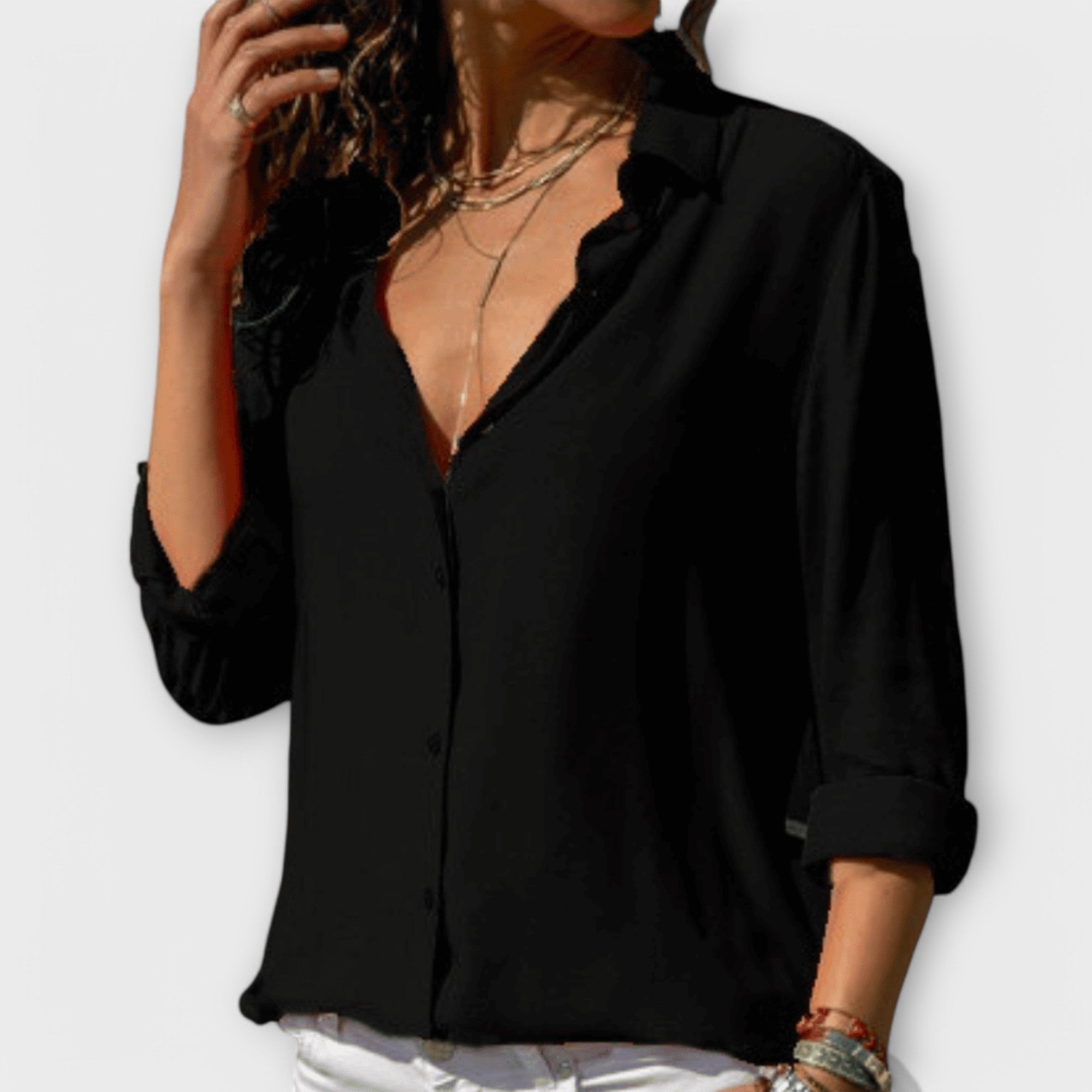 Women's Elegant Blouse – Kinsley in Black