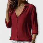 Women's Elegant Blouse – Kinsley in Red