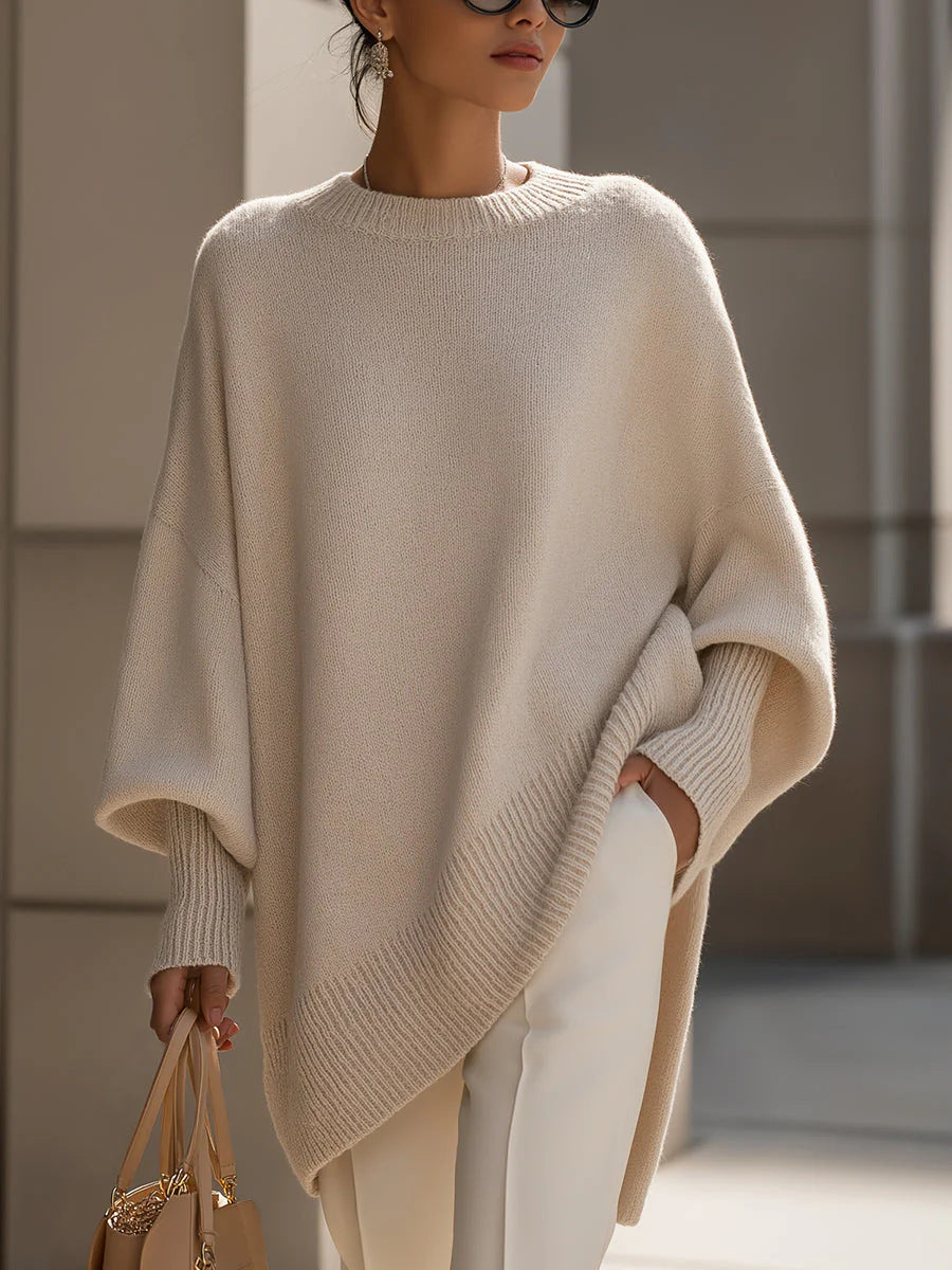 Women's Soft Cozy Sweater in Beige