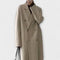 Women's Long Belted Coat in Beige