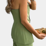 Strapless Set with Wide-Leg Pants, photo 3