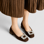 Julianyssa Comfort Heels in Brown