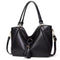 Andrea Timeless Leather Handbag in Black