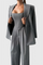 Three-Piece Suit Ensemble Featuring a Tailored Corset in Gray