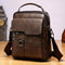 Women's Practical Leather Handbag in Dark Brown