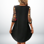 Women's Elegant Mini Dress with V-Neckline, photo 3