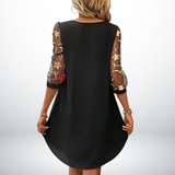 Women's Elegant Mini Dress with V-Neckline, photo 3