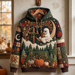 Moonlit Cross Ghost Hoodie