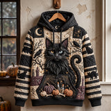 Midnight Black Cat Hoodie