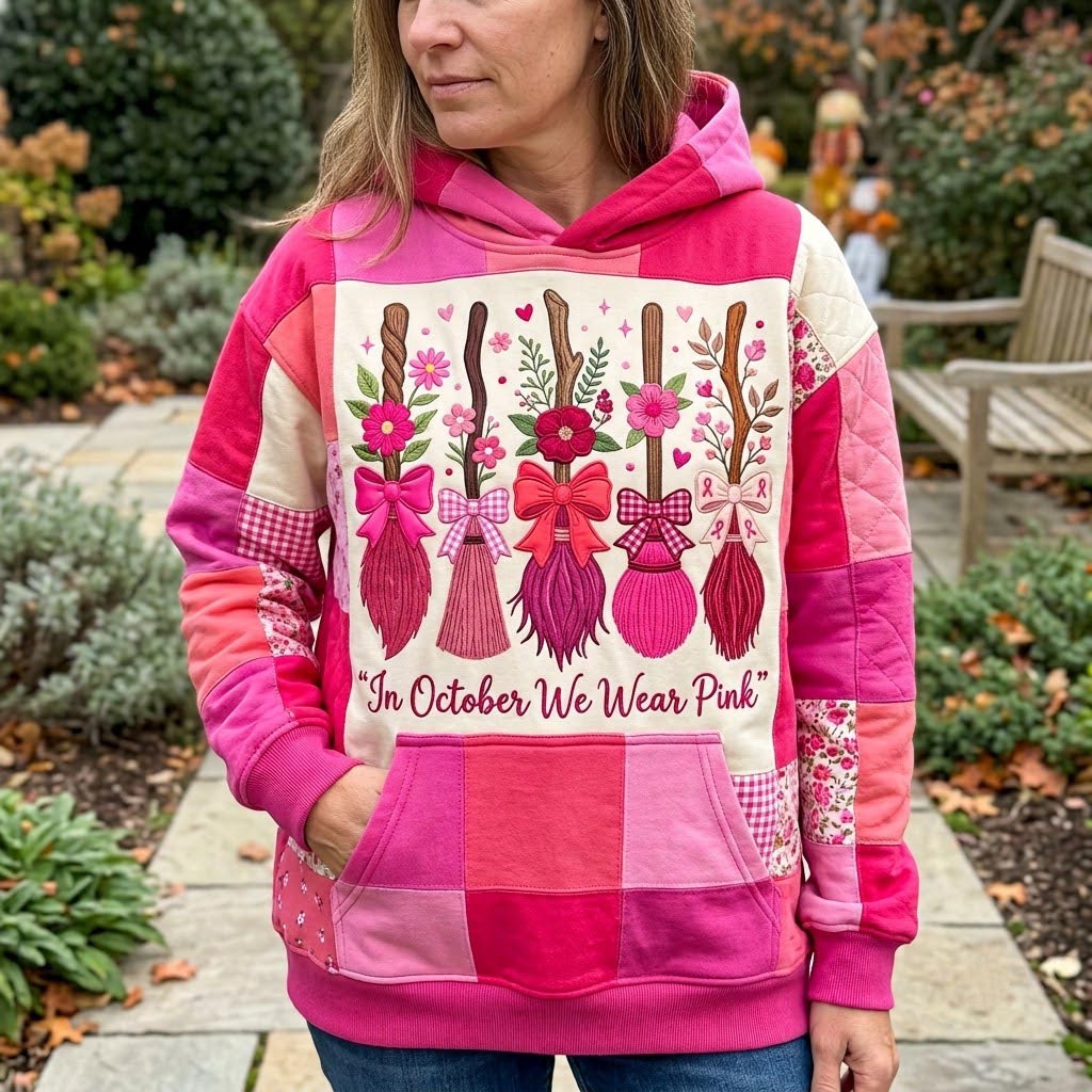 Pink Broomstick Hoodie