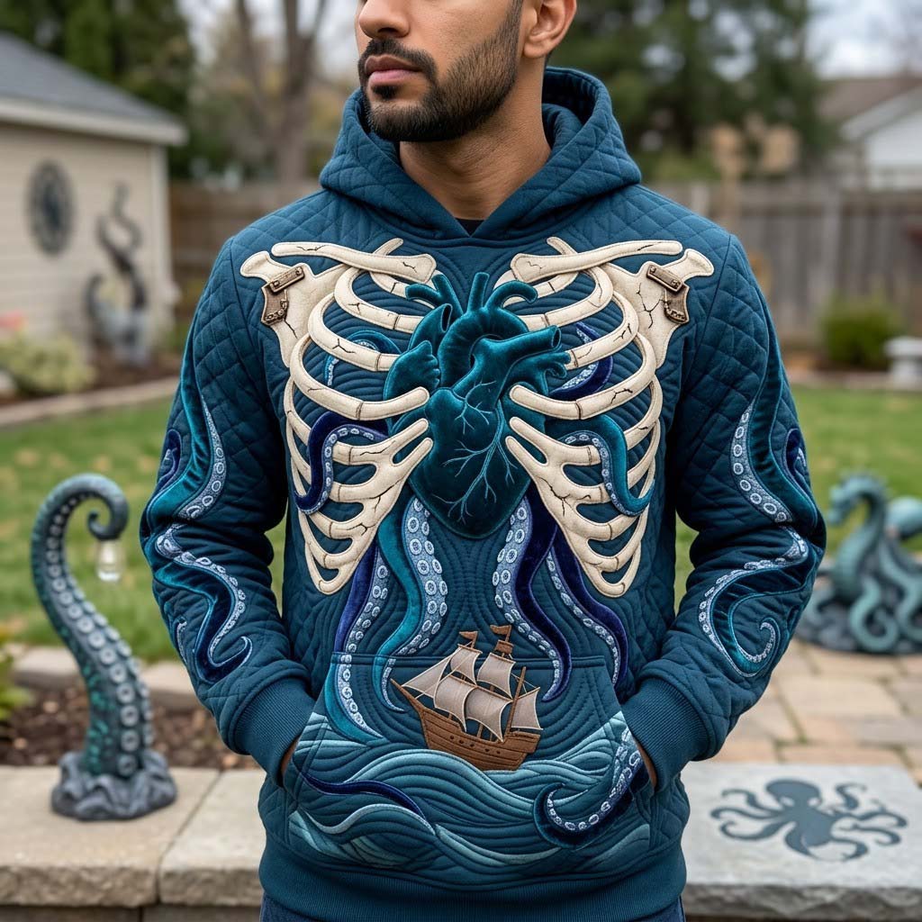 Skeleton Octopus Hoodie