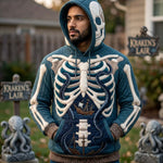 Navy Sea Skeleton Hoodie