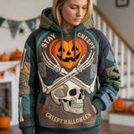 Green Pumpkin Crossbones Hoodie