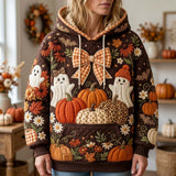 Ghost Pumpkin Bow Hoodie