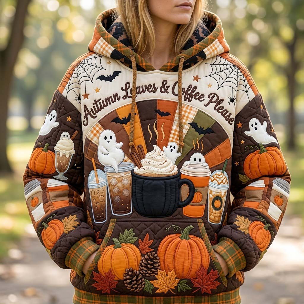 Ghost Coffee Pumpkin Hoodie