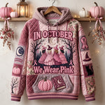 Pink Quilted Witches Hoodie