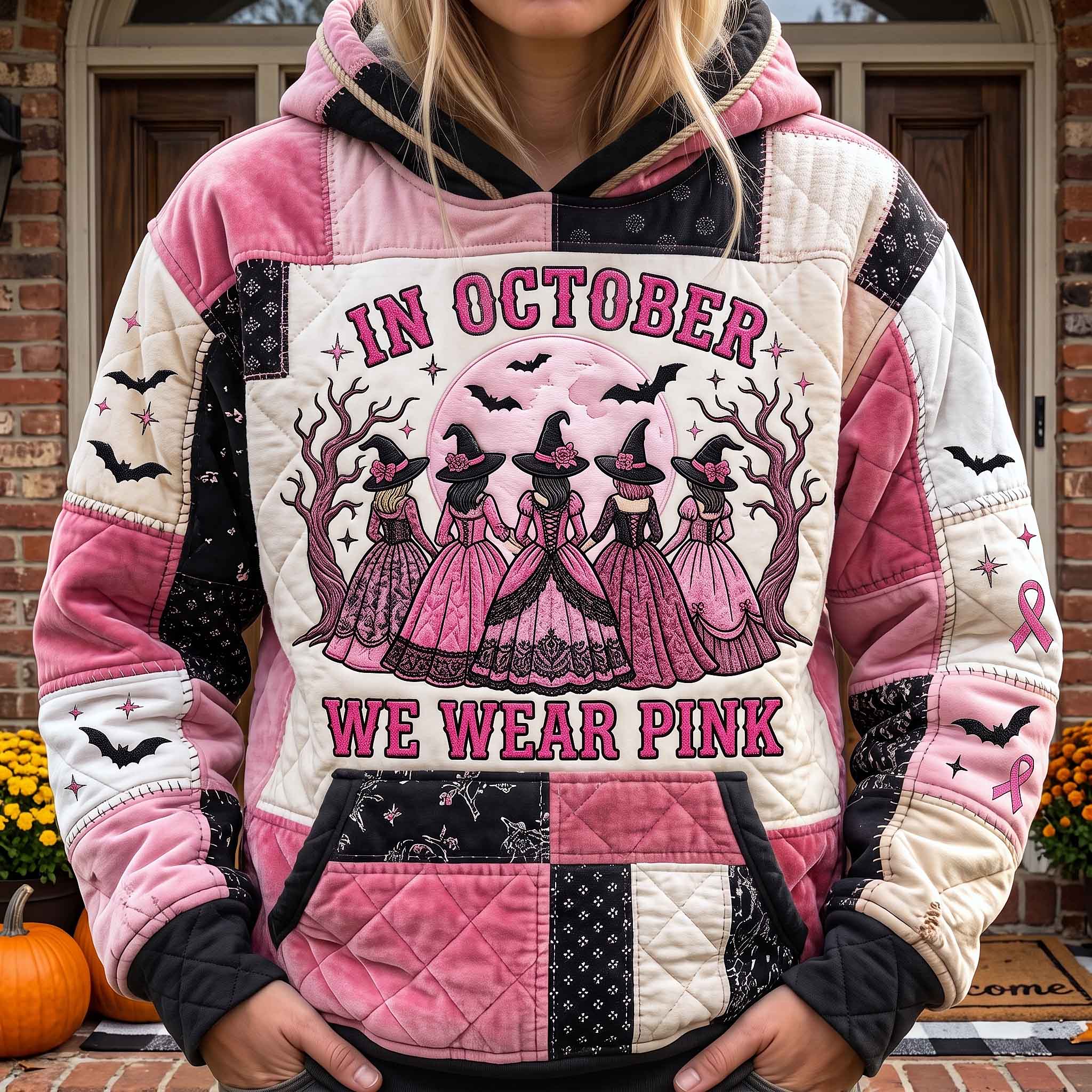 Pink Witch Silhouettes Hoodie