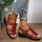 Bordeaux Comfortable and Lightweight Sandals in Red