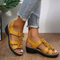 Bordeaux Comfortable and Lightweight Sandals in Yellow