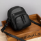 Women's Simple Leather Handbag in Black