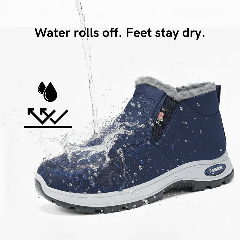Sianna waterproof winter ankle boots in Blue, photo 6